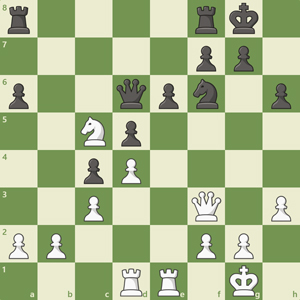 r4rk1/5pp1/p2qpn1p/2Np4/2pP4/2P2Q1P/PP3PP1/3RR1K1 w - - 0 18