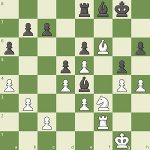 4rbk1/1pp5/p3pB1p/3pP1p1/P2Pb1PP/1P2PN2/2P2R2/6K1 w - - 1 2