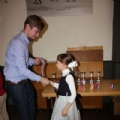 Prijsuitreiking aan Cecilia